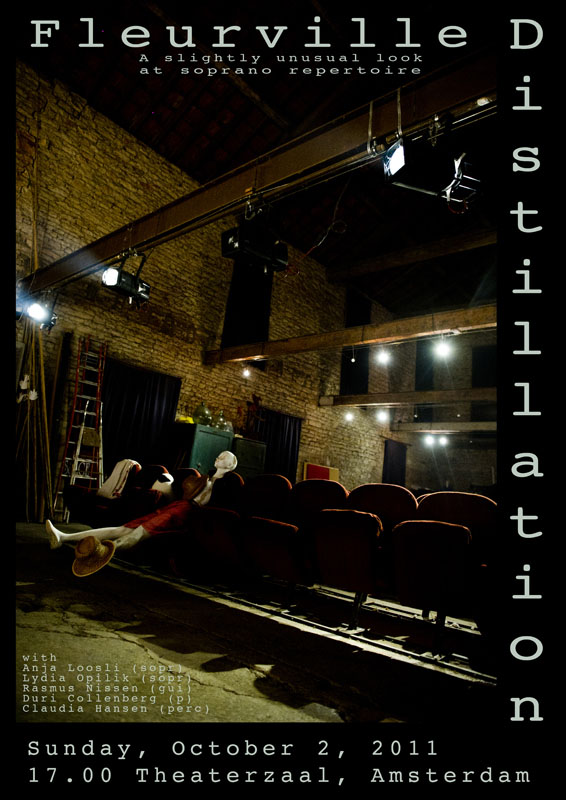 poster for Distillation a Music Theater performance by Fleurville