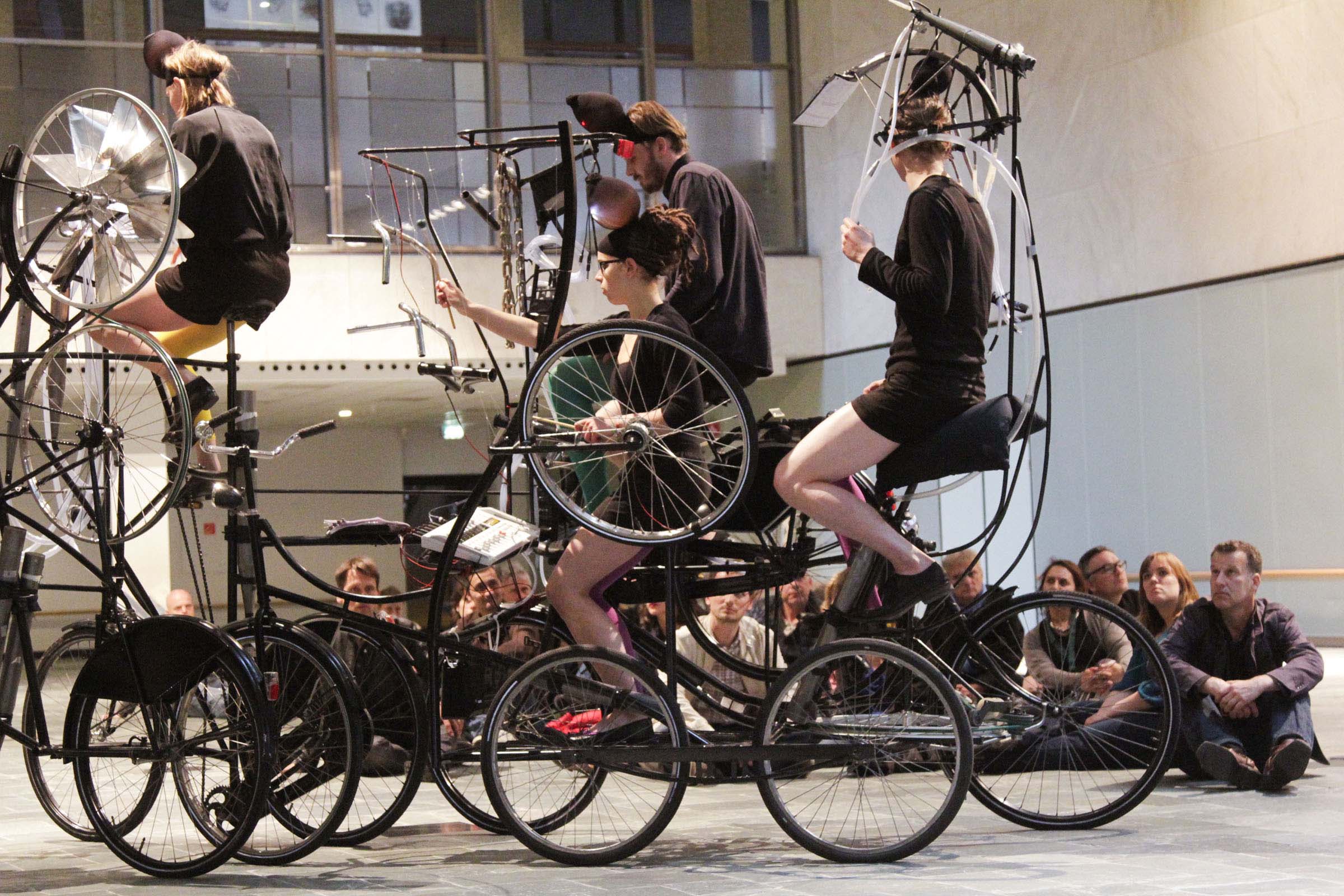 Music Theater performance and bike installation Cyclophonia at De Doelen Rotterdam