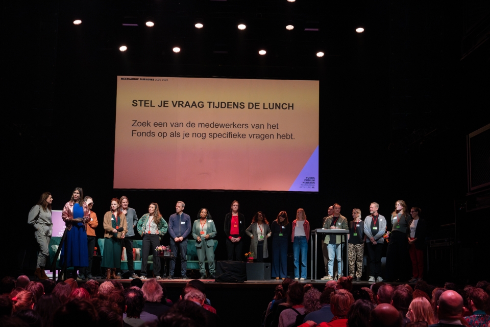 F - Fonds Podiumkunsten - Bijeenkomsten Meerjarige Subsidies